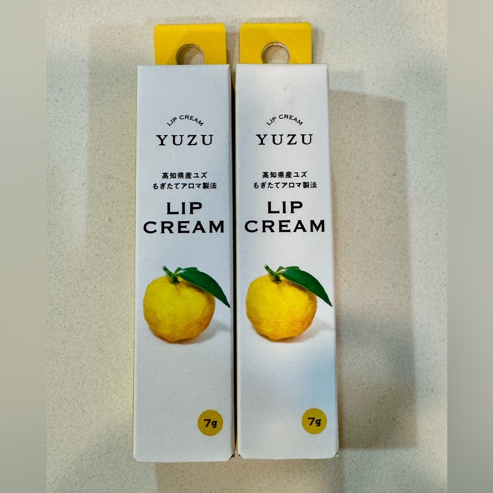 🍊🍐 2 Bottles Set_YUZU Lip Cream - Refreshing Citrus (Yuzu) 🍐🍊_From Japan_NWT